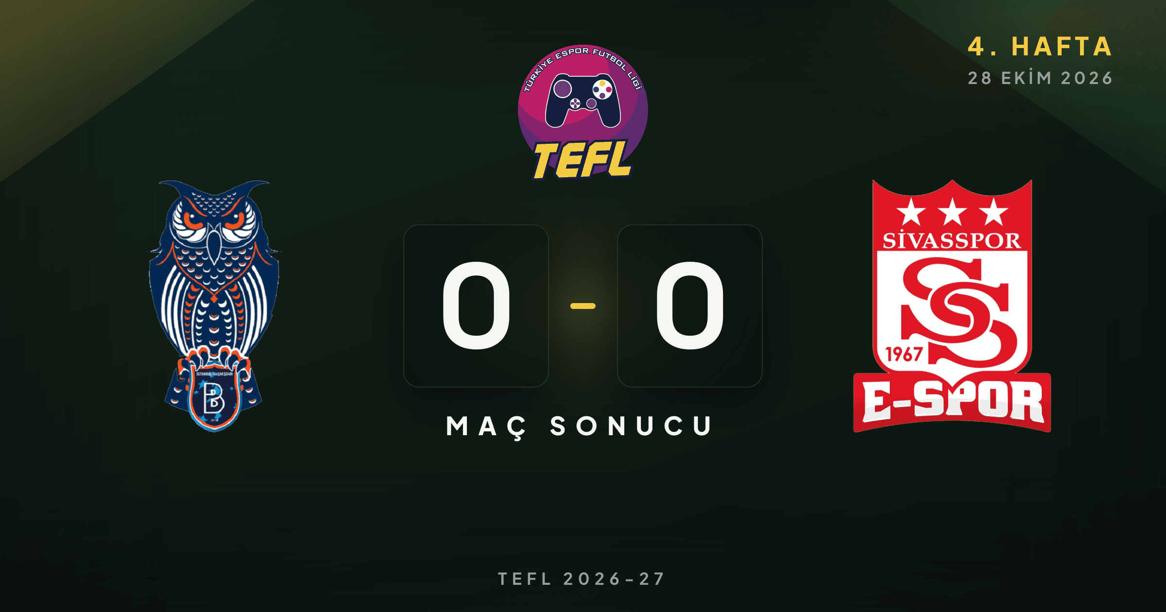 Rams Başakşehir FK 0-0 Sivasspor