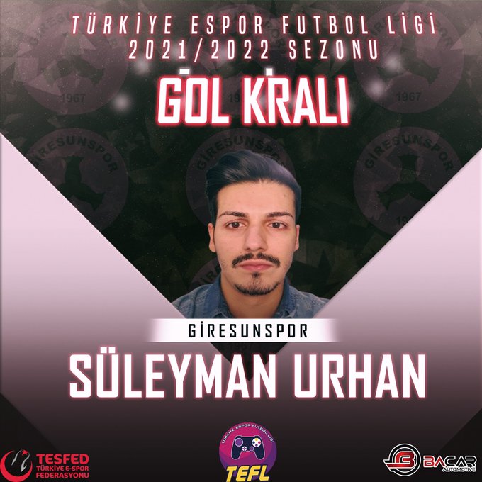 Türkiye Espor Futbol Ligi’nde Gol ve Asist Kralları Belli Oldu